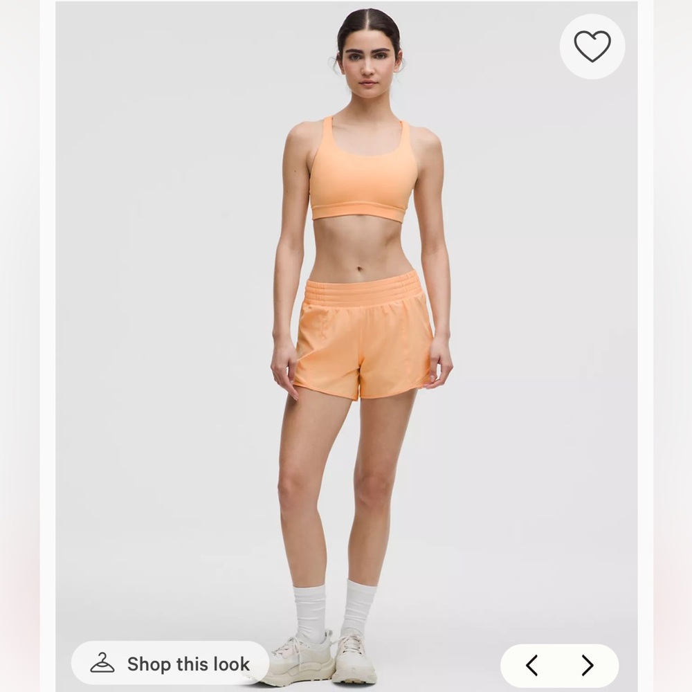 Lululemon Hotty Hot HR Short 4" *Lined in Rock Melon